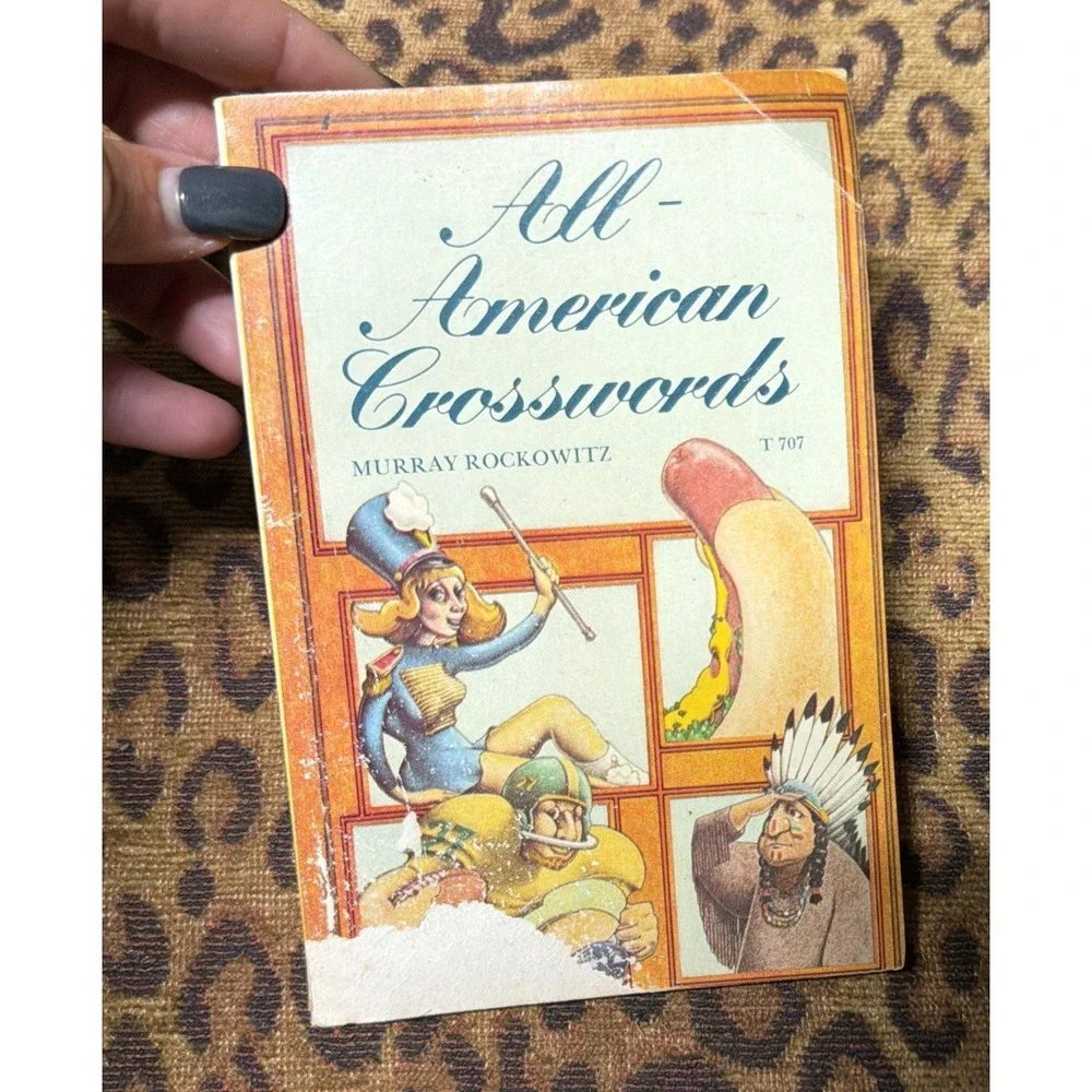 1973 Vtg Unused All‎ American Crosswords Paperback Games Puzzles Read